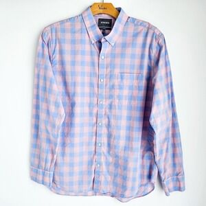 Bonobos Long Sleeve Button Front Shirt Mens XL Slim Fit Blue/Pink